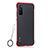Carcasa Dura Cristal Plastico Funda Rigida Transparente H02 para Huawei Enjoy 20 Pro 5G Rojo