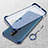 Carcasa Dura Cristal Plastico Funda Rigida Transparente H02 para Oppo A11X Azul