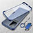 Carcasa Dura Cristal Plastico Funda Rigida Transparente H02 para Vivo iQOO 8 5G Azul