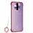 Carcasa Dura Cristal Plastico Funda Rigida Transparente H02 para Xiaomi Poco X2 Rojo
