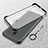 Carcasa Dura Cristal Plastico Funda Rigida Transparente H02 para Xiaomi Redmi 8A Negro