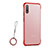 Carcasa Dura Cristal Plastico Funda Rigida Transparente H03 para Huawei Honor 9X Rojo