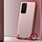 Carcasa Dura Cristal Plastico Funda Rigida Transparente H04 para Huawei P40 Rojo