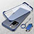 Carcasa Dura Cristal Plastico Funda Rigida Transparente H04 para Xiaomi Redmi Note 11 Pro+ Plus 5G Azul