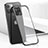 Carcasa Dura Cristal Plastico Funda Rigida Transparente H05 para Apple iPhone 13 Mini Negro