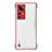 Carcasa Dura Cristal Plastico Funda Rigida Transparente H05 para Xiaomi Mi 12 Pro 5G Rojo