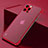 Carcasa Dura Cristal Plastico Funda Rigida Transparente H07 para Apple iPhone 14 Pro Max Rojo