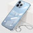 Carcasa Dura Cristal Plastico Funda Rigida Transparente H09 para Apple iPhone 14 Pro Azul