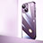 Carcasa Dura Cristal Plastico Funda Rigida Transparente QC2 para Apple iPhone 13 Morado