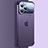 Carcasa Dura Cristal Plastico Funda Rigida Transparente QC4 para Apple iPhone 13 Pro Max Morado
