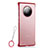 Carcasa Dura Cristal Plastico Funda Rigida Transparente S01 para Huawei Mate 40 Rojo