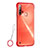 Carcasa Dura Cristal Plastico Funda Rigida Transparente S01 para Huawei Nova 5i Rojo