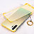 Carcasa Dura Cristal Plastico Funda Rigida Transparente S01 para Samsung Galaxy Note 10 Plus Amarillo