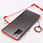 Carcasa Dura Cristal Plastico Funda Rigida Transparente S01 para Samsung Galaxy Note 20 5G Rojo