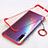 Carcasa Dura Cristal Plastico Funda Rigida Transparente S01 para Xiaomi Mi A3 Rojo