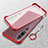 Carcasa Dura Cristal Plastico Funda Rigida Transparente S01 para Xiaomi Mi Note 10 Pro Rojo