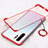 Carcasa Dura Cristal Plastico Funda Rigida Transparente S02 para Huawei P30 Pro New Edition Rojo