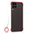 Carcasa Dura Cristal Plastico Funda Rigida Transparente S02 para Huawei P40 Lite Rojo