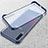 Carcasa Dura Cristal Plastico Funda Rigida Transparente S02 para Samsung Galaxy A70 Azul