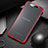 Carcasa Dura Cristal Plastico Funda Rigida Transparente S02 para Samsung Galaxy A90 4G Rojo