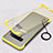 Carcasa Dura Cristal Plastico Funda Rigida Transparente S02 para Samsung Galaxy S10 5G Amarillo