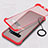 Carcasa Dura Cristal Plastico Funda Rigida Transparente S02 para Samsung Galaxy S10 5G Rojo