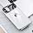 Carcasa Dura Cristal Plastico Funda Rigida Transparente S04 para Apple iPhone 11 Plata