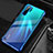 Carcasa Dura Cristal Plastico Funda Rigida Transparente S04 para Huawei P30 Pro New Edition Azul