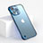 Carcasa Dura Cristal Plastico Funda Rigida Transparente WT1 para Apple iPhone 12 Pro Azul