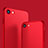 Carcasa Dura Plastico Rigida Mate M10 para Apple iPhone 7 Rojo