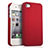 Carcasa Dura Plastico Rigida Mate para Apple iPhone 4 Rojo