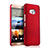 Carcasa Dura Plastico Rigida Mate para HTC One Me Rojo