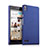Carcasa Dura Plastico Rigida Mate para Huawei Ascend P6 Azul