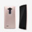 Carcasa Dura Plastico Rigida Mate para LG G Flex 2 Oro Rosa