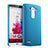 Carcasa Dura Plastico Rigida Mate para LG G3 Azul Cielo