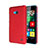 Carcasa Dura Plastico Rigida Mate para Microsoft Lumia 640 Rojo