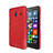 Carcasa Dura Plastico Rigida Mate para Microsoft Lumia 640 XL Lte Rojo