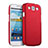 Carcasa Dura Plastico Rigida Mate para Samsung Galaxy S3 i9300 Rojo