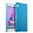 Carcasa Dura Plastico Rigida Mate para Sony Xperia Z3+ Plus Azul Cielo