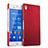 Carcasa Dura Plastico Rigida Mate para Sony Xperia Z3 Rojo