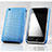 Carcasa Dura Plastico Rigida Perforada para Apple iPhone 3G 3GS Azul Cielo