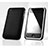 Carcasa Dura Plastico Rigida Perforada para Apple iPhone 3G 3GS Negro