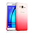 Carcasa Dura Plastico Rigida Transparente Gradient para Samsung Galaxy On5 Pro Rojo