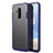 Carcasa Dura Ultrafina Transparente Funda Mate para OnePlus 7T Pro 5G Azul