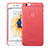Carcasa Dura Ultrafina Transparente Mate para Apple iPhone 6 Plus Rojo