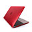 Carcasa Dura Ultrafina Transparente Mate para Apple MacBook 12 pulgadas Rojo