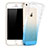 Carcasa Gel Ultrafina Transparente Gradiente para Apple iPhone 5S Azul