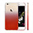 Carcasa Gel Ultrafina Transparente Gradiente Z01 para Apple iPhone 6 Rojo