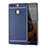 Carcasa Silicona Goma de Cuero para Huawei P9 Azul