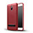 Carcasa Silicona Goma Twill con Soporte para Huawei Mate 9 Pro Rojo